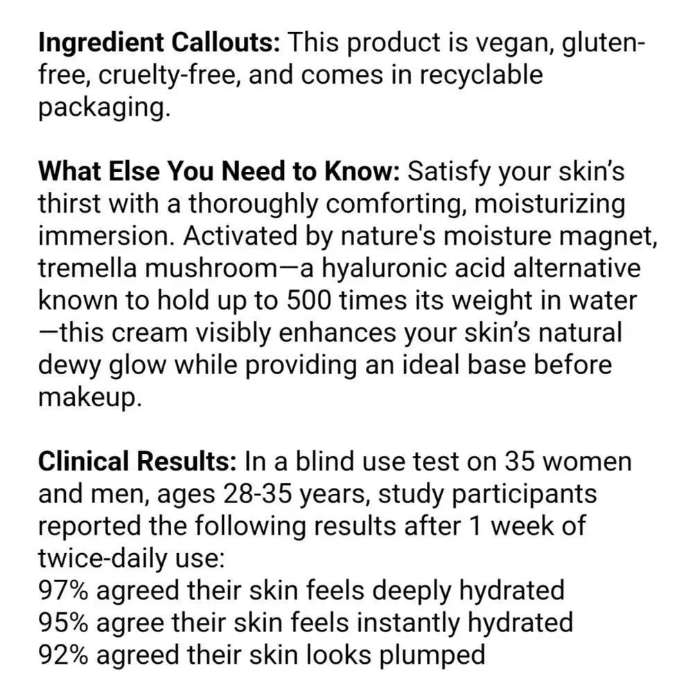 Herbivore Pink Cloud Soft Moisture Cream (Plumping & Deeply Hydrating)